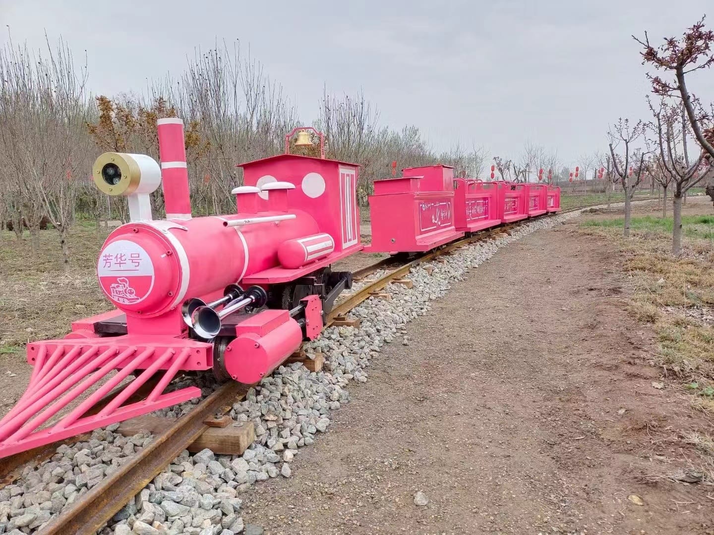 Track train side view