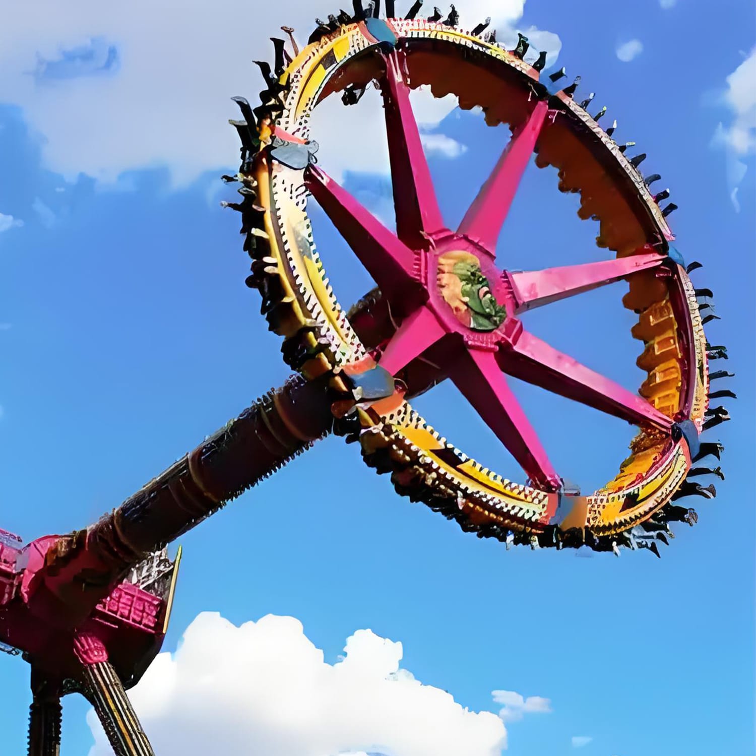 23-seat pendulum ride with passengers