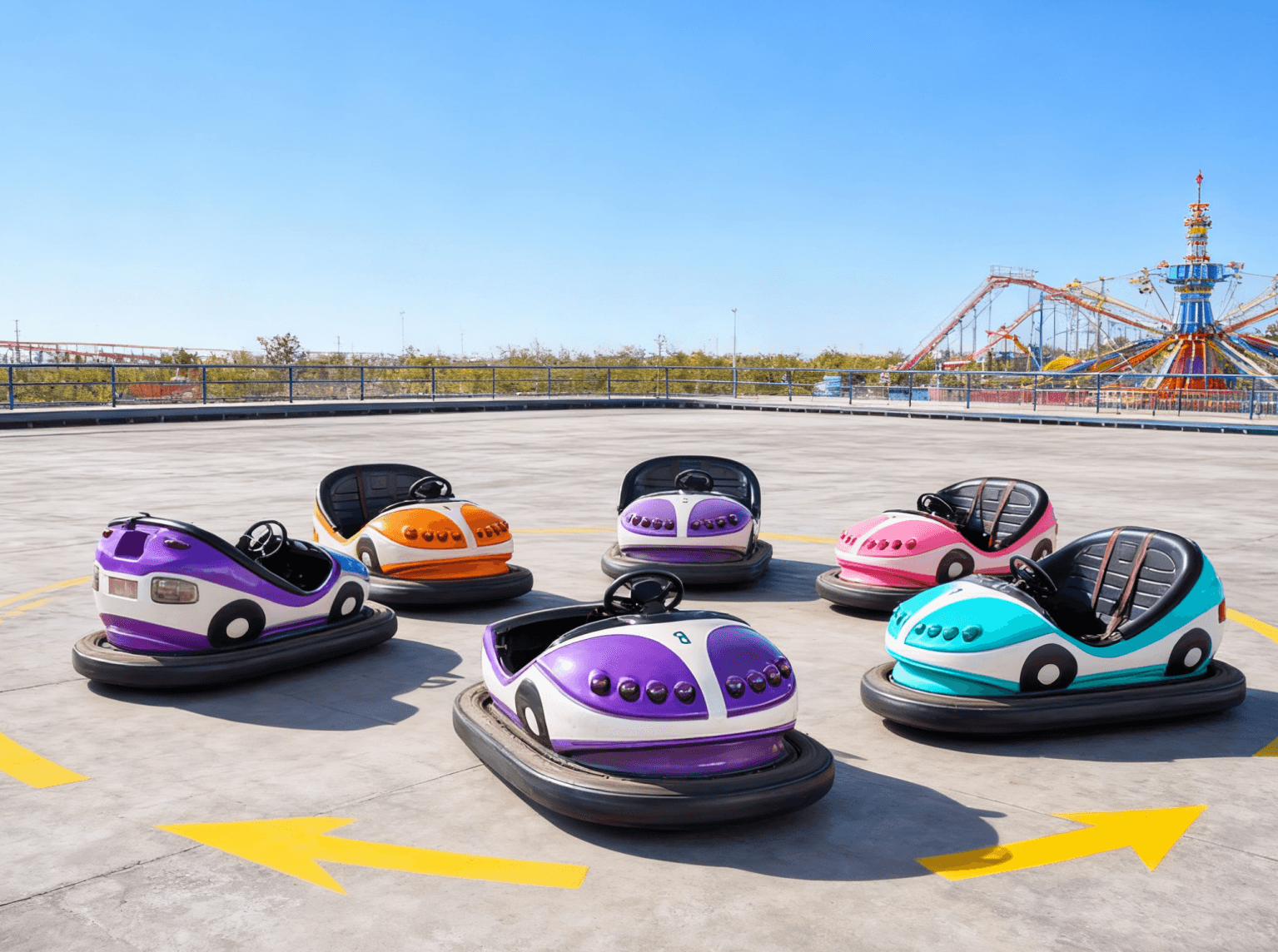 Battery powered bumper cars