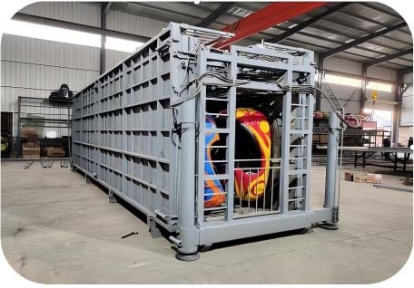 Hydraulic folding mobile bumper cars