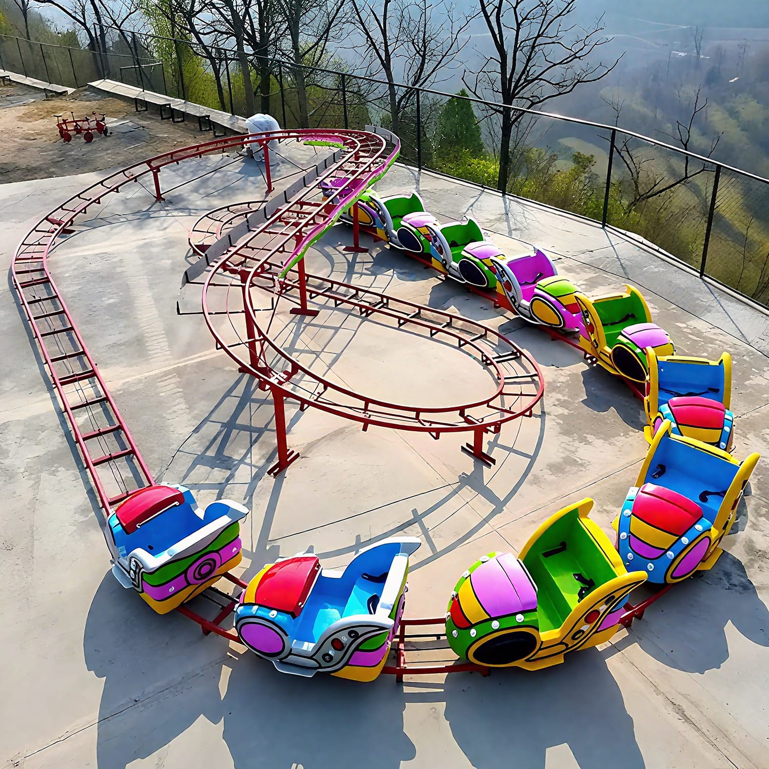 Roller Coaster thumbnail - closeup of seating and safety harnesses
