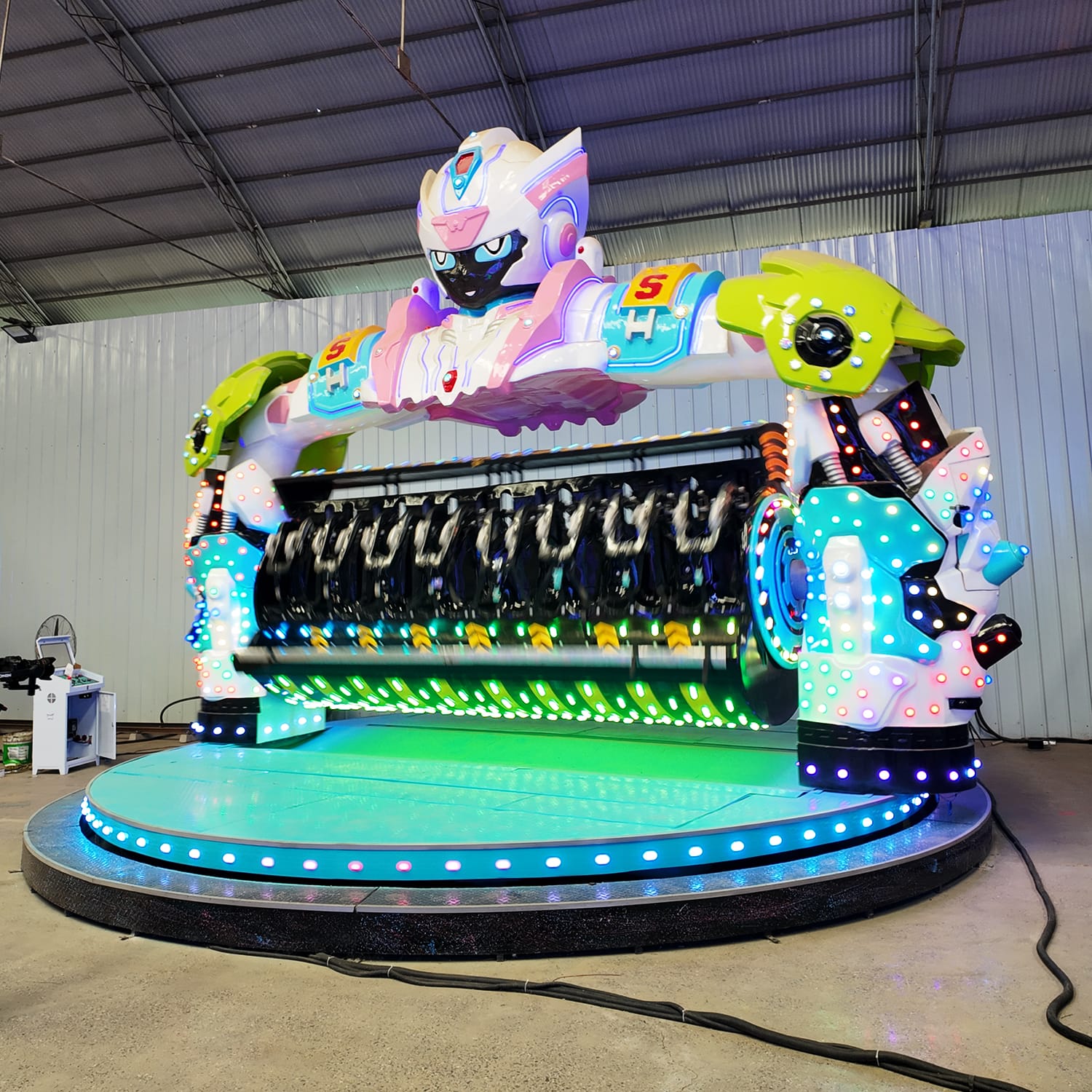 Interstellar Warrior ride full view showing the complete structure