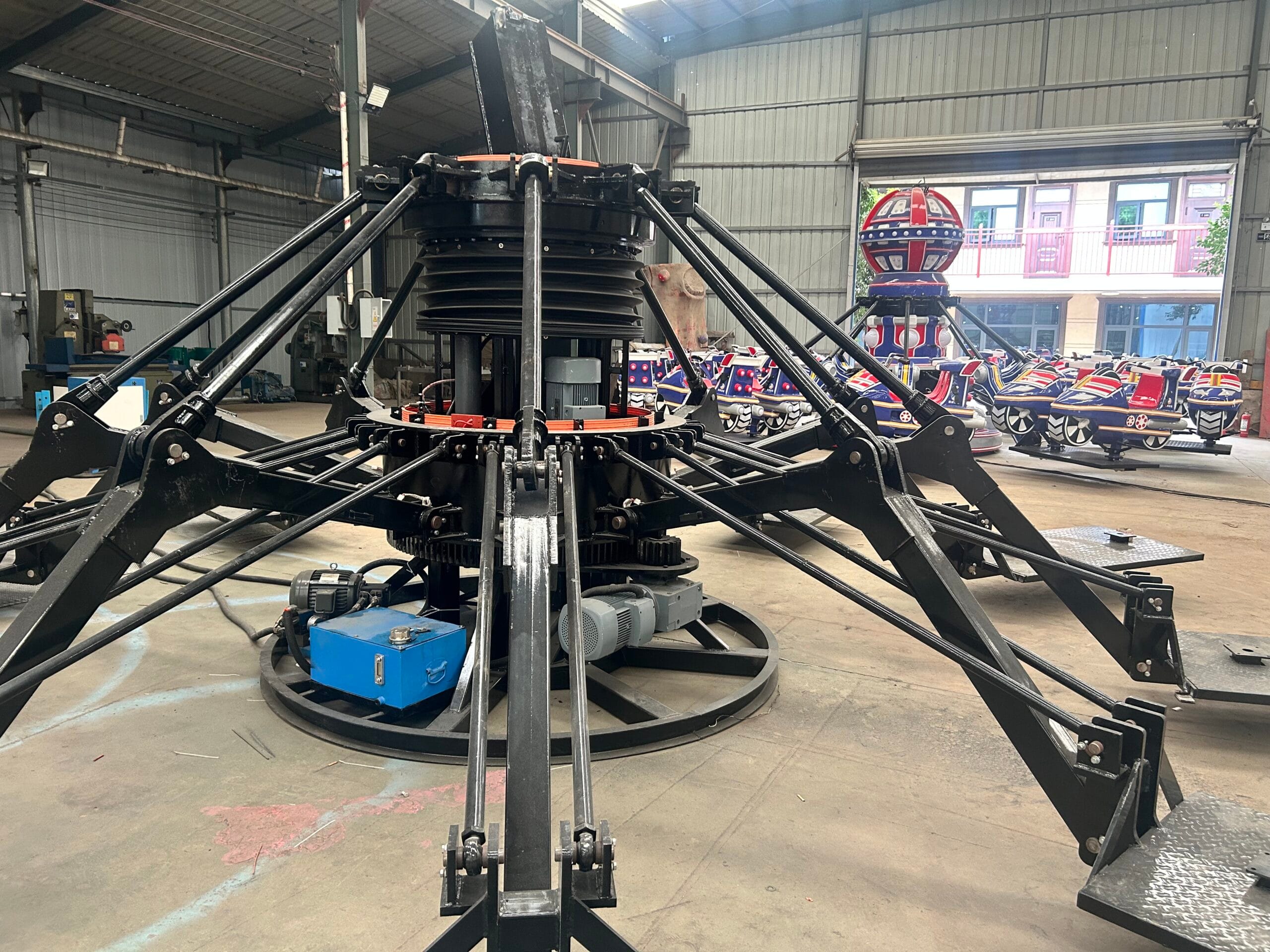 Space Ranger Ride structural details showing durable steel framework