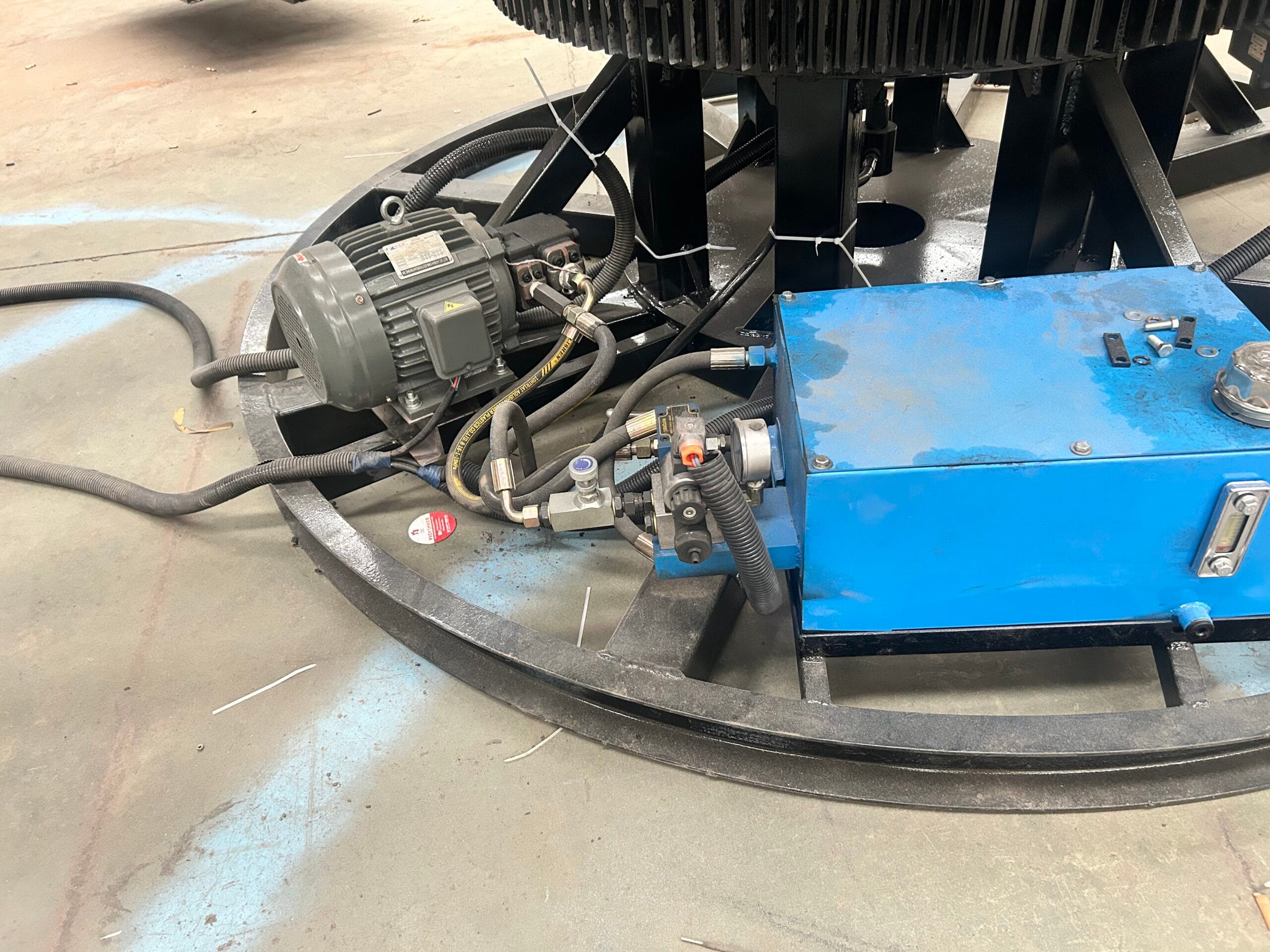 Space Ranger Ride assembly by skilled technicians