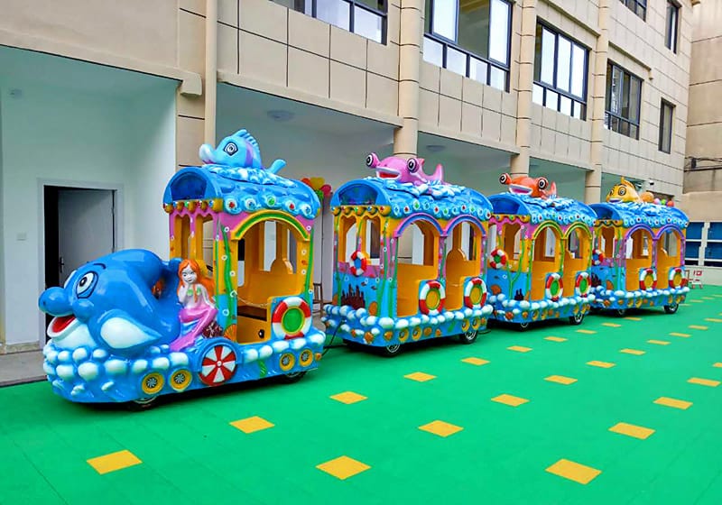 Train at festival event