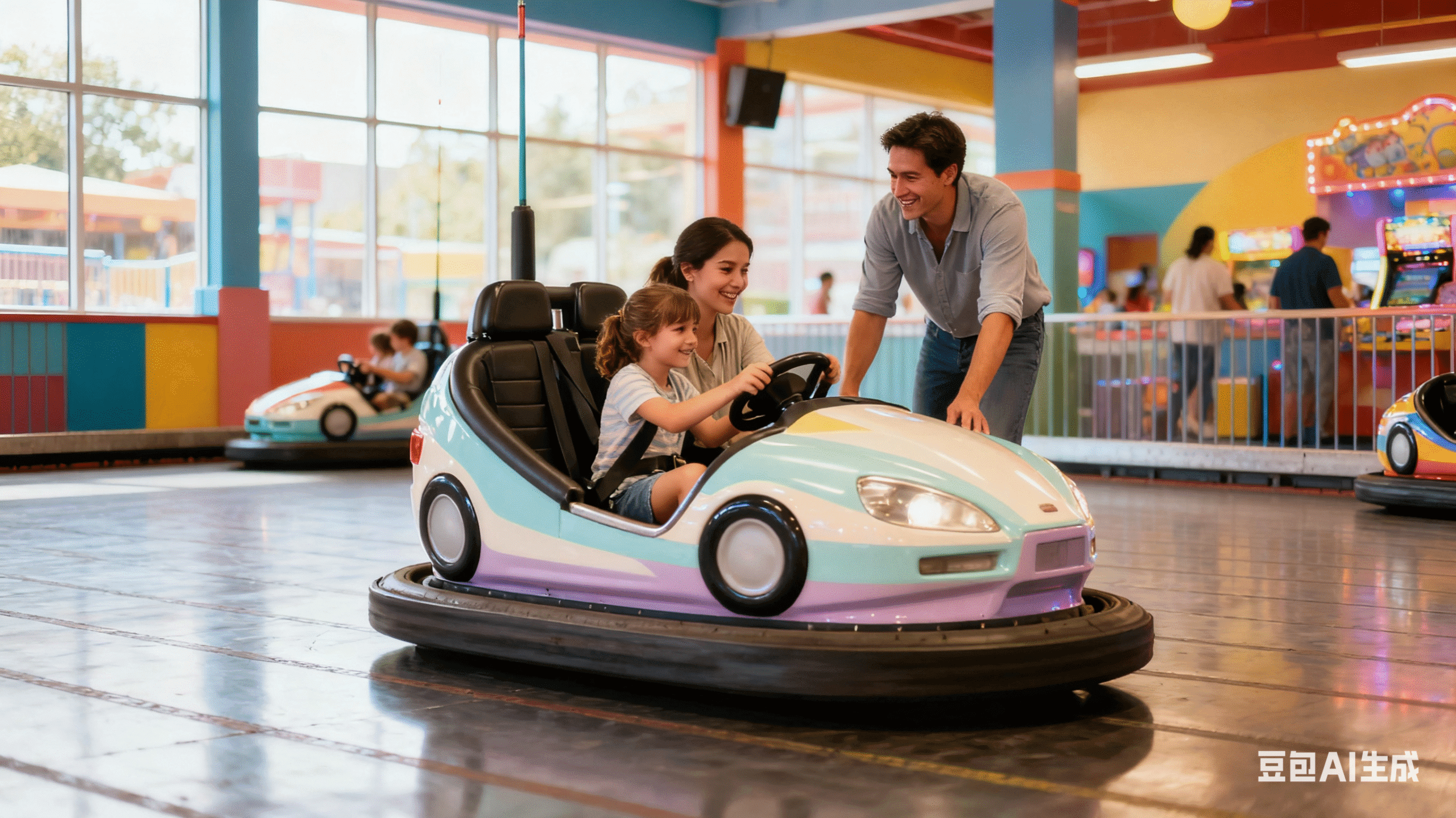 Bumper cars showcase collection