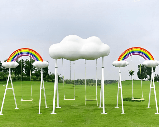 Cloud Swing - A swing designed like a cloud