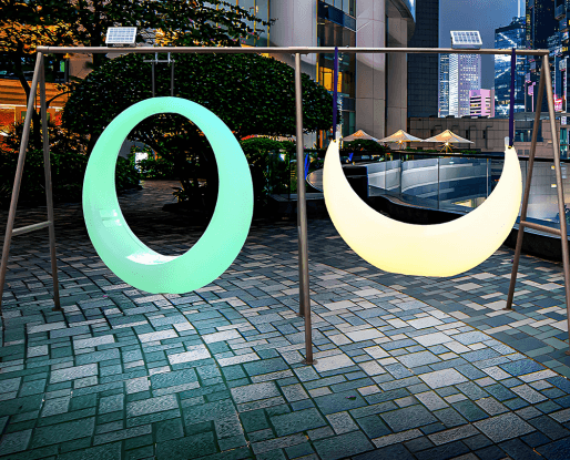 Moon Swing - A swing designed like a moon